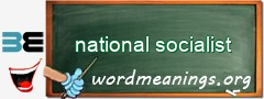 WordMeaning blackboard for national socialist